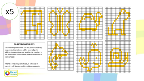 Times Table Picture Activity (x5)