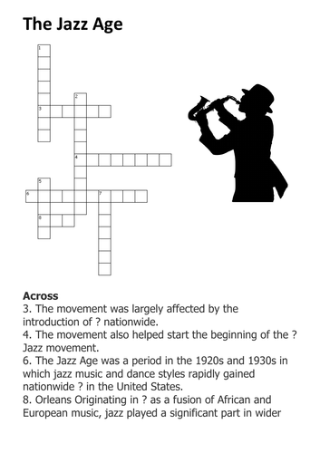 The Jazz Age Crossword