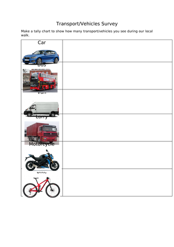 Transport Survey - EYFS