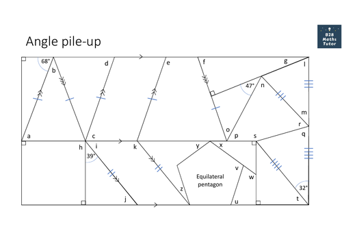 Angle Pile Up For Gcse Foundation Higher Teaching Resources