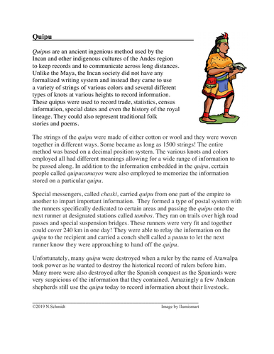 Quipu: Ancient Incan Communication Method Cultural Reading (English Version)