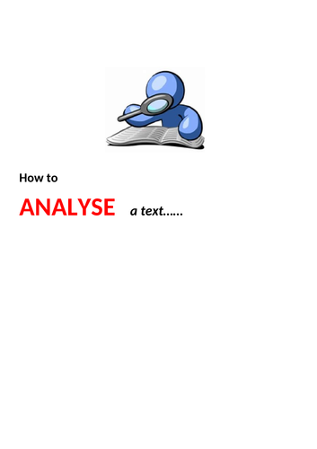AQA 8700/8702 - AO2- How to analyse language and create the perfect paragraph