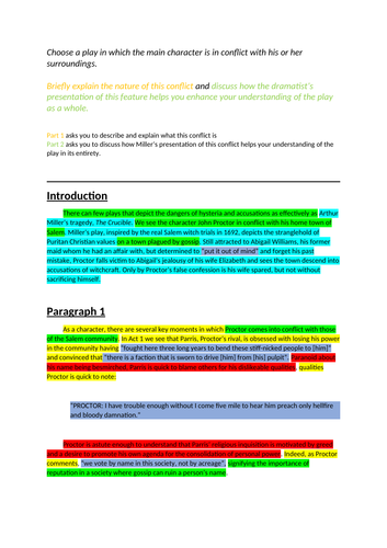 crucible conflict essay