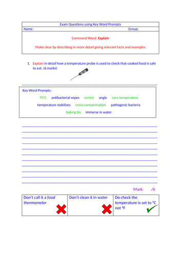 Extended Response Practice Exam Questions with Model Answers