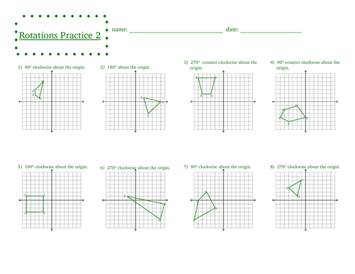 Rotations Practice 2 | Teaching Resources