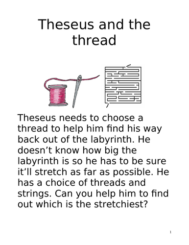 Theseus and the thread