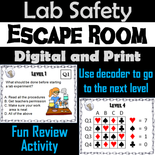 Lab Safety Escape Room Science