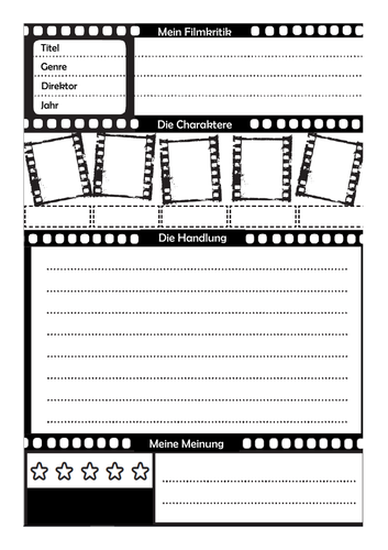 German film review template