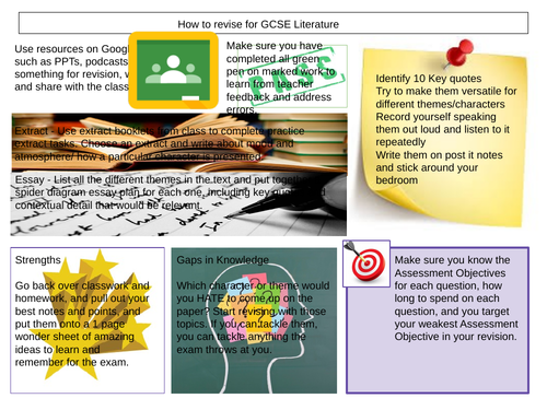 How to revise GCSE Lit - top tips!
