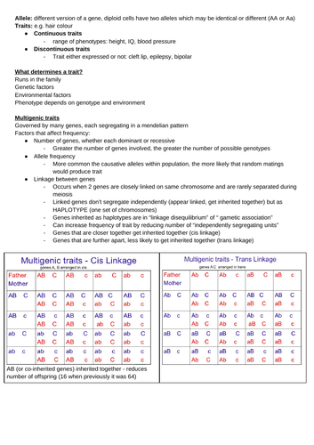 Quantitative and Population Genetics