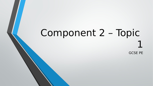 Edexcel GCSE PE Component 2 Revision PowerPoints
