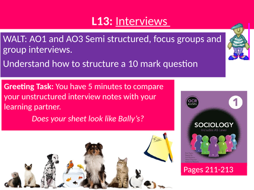 Sociology Research Methods Lesson 13 Wrapping Up Interviews Lessons