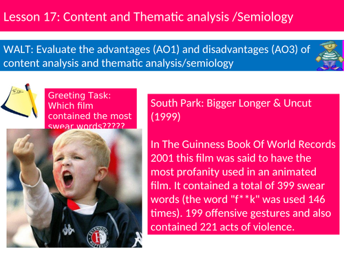 Sociology Research Methods Lesson 17 Content Analysis