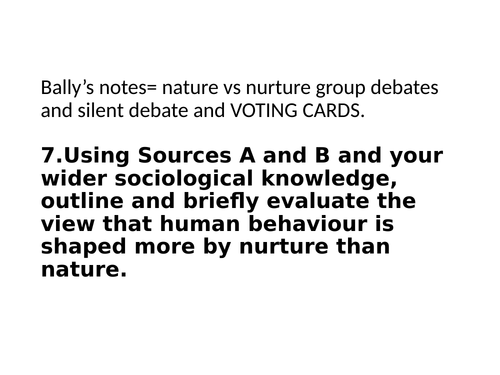 Sociology #SOCCUID Culture, Socialisation and Identity Lesson 5 Feral Children