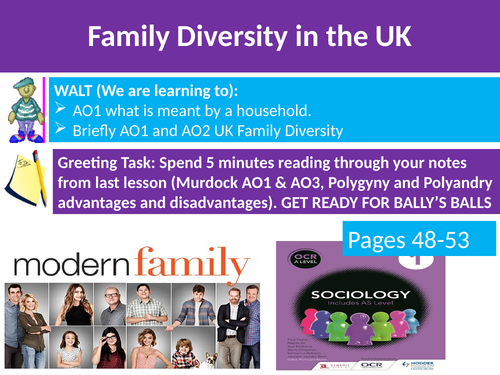 Sociology #SOCFAM Families Lesson 5Family Diversity