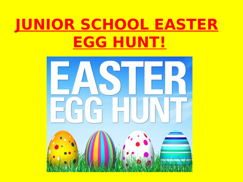 Fun Easter Egg hunt to use in school!