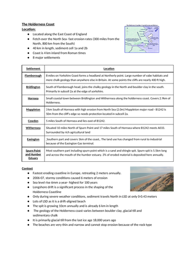 Coasts Casestudy