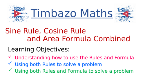 Using Sine and Cosine Rules | Teaching Resources