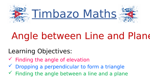 Angle between Line and Plane