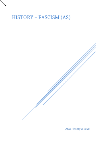 Fascism in Italy A2 Notes