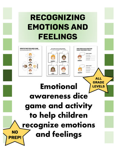 Identifying Feelings and Emotions Activity & Game