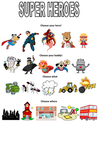 Super Heroes Story Starter