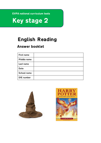 Sorting Hat SATs Style Reading Questions