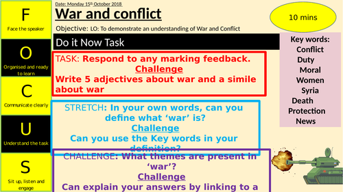 War and Conflict poetry