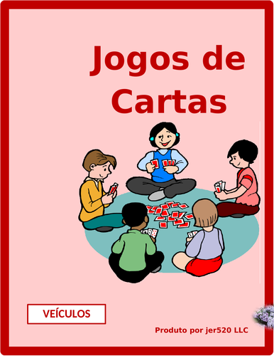 Veículos (Vehicles in Portuguese) Card Games