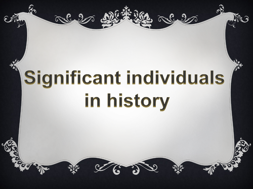 KS1 History Significant Individuals presentation