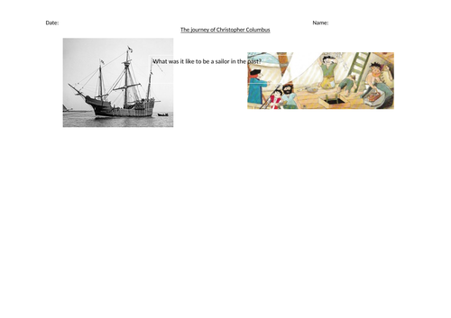 What was it like to be a sailor? history worksheet