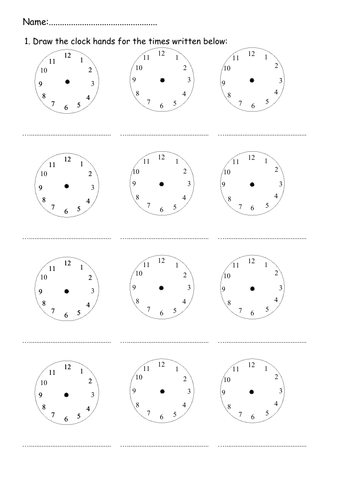 Analogue Time Worksheets (O'clock, Half Past, Quarter Past/To, 5 mins + Blank Templates/Challenge)