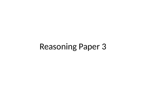 Year 4 reasoning revision powerpoint