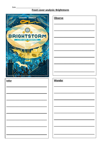 Brightstorm  by Vashti Hardy reading resources and lesson presentation