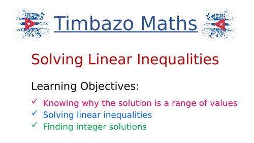 Solving Linear Inequalities