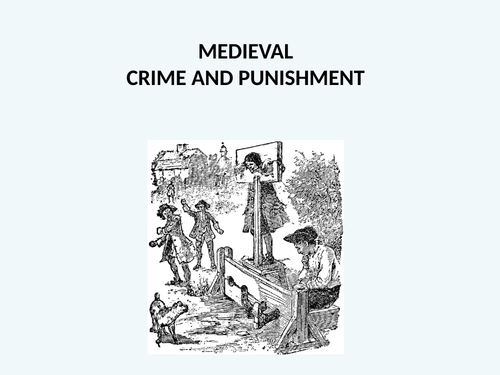 Crime and Punishment Photo Pack Activity with Worksheet and PowerPoint