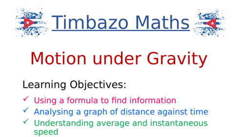 Motion under Gravity | Teaching Resources