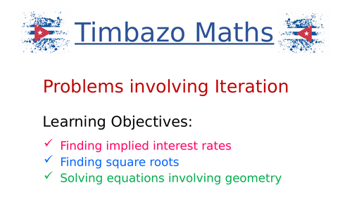 Problems involving Iteration