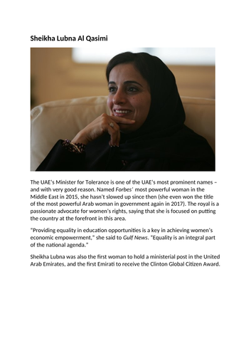 UAE Social Studies Empowering Women