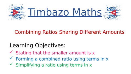 Ratios Sharing Different Amounts