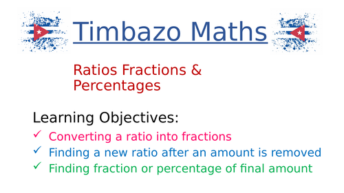 Ratios Fractions and Percentages