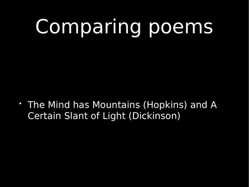 OCR poetry comparison: Mind Has Mountains and Certain Slant of Light
