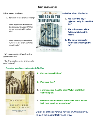 the boy in the striped pyjamas analytical essay