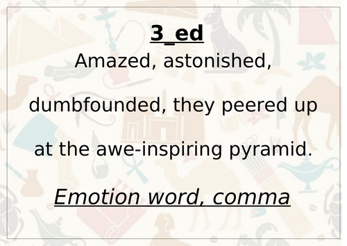 Alan Peat Style Sentence Types Egypt Theme