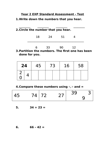Yr2 TAF EXP standard assessment!