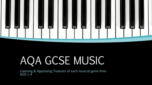 AQA GCSE Music - "Features of Genre" Revision Guide