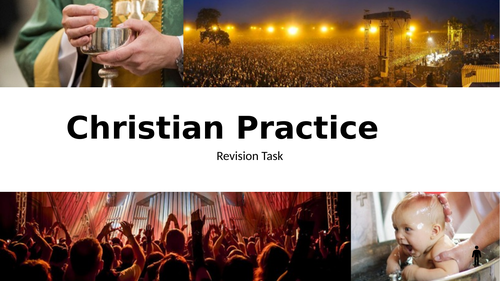 Revision activities for AQA G.C.S.E Religious Studies A Christian Practice