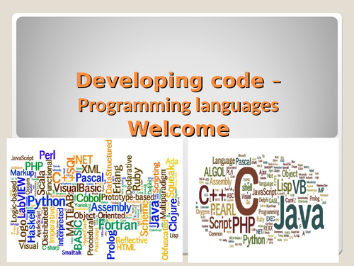 Developing Code - Programming languages L8
