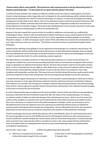 Geography essay example picture