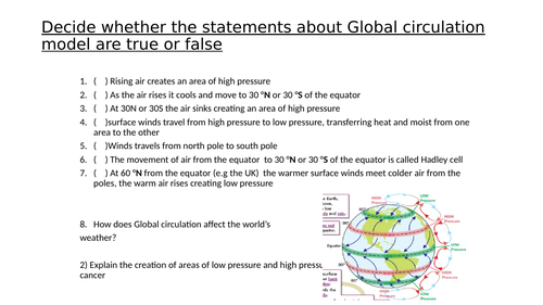 AQA Geography GCSE - Unit 1 Hazards and Climate Change